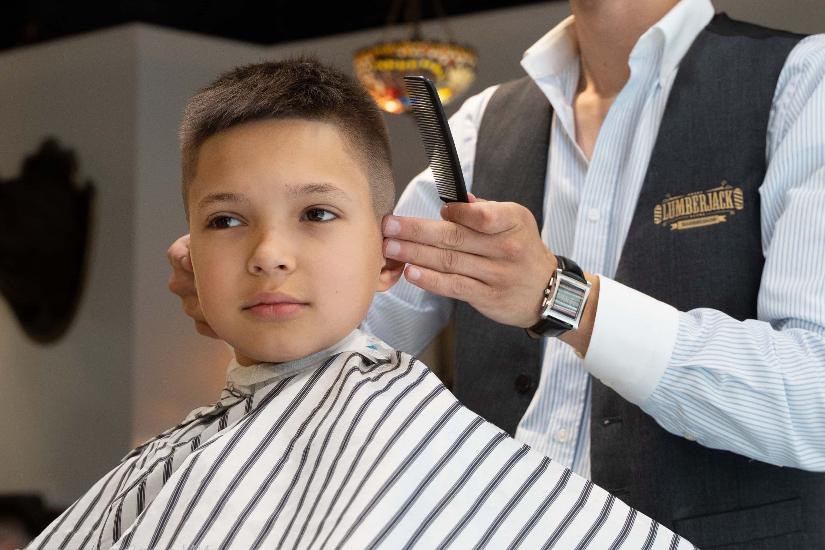 Kids haircut at Lumberjack Barbershop